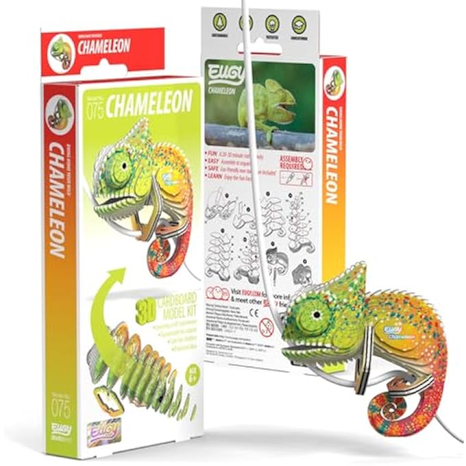 075 CHAMELEON ECO-FRIENDLY 3D PAPER PUZZLE [NEW SEAL] - Image 4